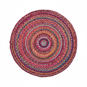 Excellent Quality Solid <b>Chindi</b> Braided Eco-Friendly Anti-Bacteria Non-Slip Flat Pile Floral Modern Jute Backing Area <b>Rugs</b> Set - Product Image 2