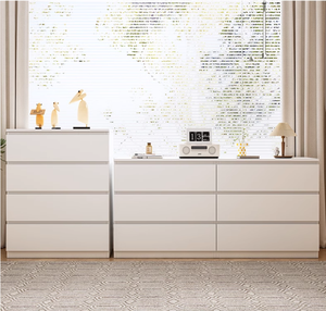 Tủ ngăn kéo bán buôn, nội thất phòng ngủ bằng gỗ sồi, tủ góc đựng đồ, bộ tủ quần áo màu trắng cho phòng khách - Product Image 6