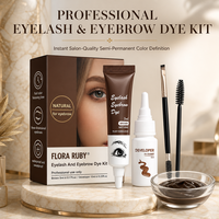 Kit de teinture pour cils et sourcils OEM, résistant à l'eau et à la transpiration, crème colorante rapide avec activateur pour usage professionnel en salon