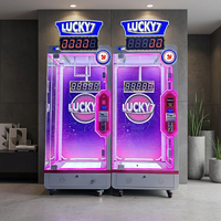 Machine de jeu d'arcade à monnayeur Hot Sale Lucky7 Timing Challenge avec cabinet transparent pour parc d'attractions