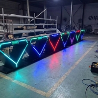 Table de DJ LED RGB DMX étanche, éclairage de scène pour DJ, comptoir de DJ pour bar, boîte de nuit, fête, spectacle
