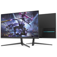 Monitor de ordenador de 27 pulgadas, pantalla LED fina de 1080P, 75Hz, frecuencia de actualización con VGA y Audio incorporado, altavoz VESA Compatible