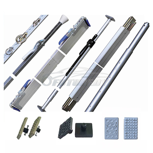 Barra Estabilizadora de Carga Ajustable de Aluminio/Acero de Alta Resistencia de 93"-107" en Plata/Negro para Control de Carga - Product Image 6