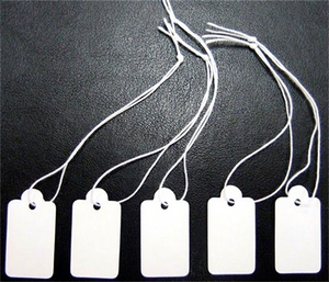 Etiquetas de Papel Lavables Blancas para Joyería, Gafas, Zapatos y Bolsos, Etiquetas de Precio - Product Image 1