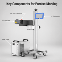 Máquina de Marcado Láser UV con Enfriamiento por Aire de 355nm, Codificador Láser Portátil para Marcado de Logotipos en Plástico