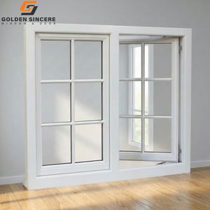 Fenêtre à battant moderne en alliage d'aluminium GS à faible MOQ avec livraison garantie pour les maisons - Product Image 1