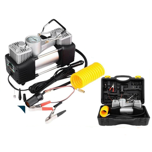 Heavy Duty Double Cylinder Tyre Portable Pump 12v <b>Car</b> Compressor Tire <b>Inflators</b> SR02-014 Tyre SR02-014 SR02-01 - Product Image 5