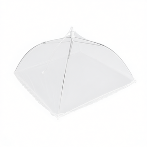 Fly Hood 6 Pack <b>Mesh</b> Food Cover With Lace Edge For Outdoor Picnic Use - Product Image 2