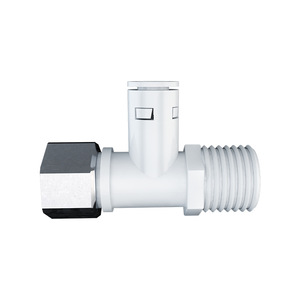 Válvula desviadora de tres vías para inodoro y lavadora 17014, válvula angular ajustable para tubería de agua, montada en la pared - Product Image 3