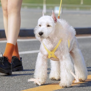 Arnés para mascotas de cuero PU ajustable de lujo 2025, chaleco ecológico sin tirones para perros y arnés de cinturón para cachorros y perros que caminan - Product Image 3
