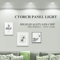 Ctorch 100V-240V 18W 12W 9W 6W Indoor Verlichting, ronde Slim Led Panel Licht