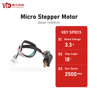 Motor Stepper Magnet Permanen 6mm VSM0616 NEMA 2 3.3V 18 Derajat 2 Fase untuk Kamera, Peralatan Medis, dan Motor Stepper Video Jaringan