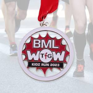 Medaglie di premiazione della corsa sportiva in metallo bianco d'oro, corsa sportiva di boxe su misura per medaglie e trofei di medaglia di maratona 3D <span class=keywords><strong>arte</strong></span> popolare - Product Image 2