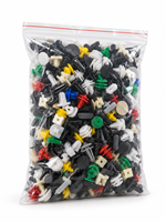 Assortiment de 500 attaches de garniture automobile directement de l'usine pour fixation universelle des panneaux de porte, pare-chocs et ailes de voiture