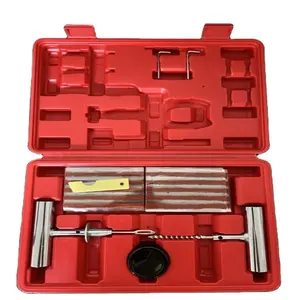 Kit de reparo de pneus de ar livre sem câmara de ar para motocicletas, carros e caminhões, kit universal de reparo de pneus de emergência para uso pesado, 37 unidades