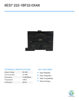 Módulo de Expansión de Salida Digital S-I-E 6ES7 222-1BF22-0XA8 EM222 Usado, Controlador de Programación PLC Inteligente para Automatización Industrial