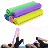 Bandas elásticas de látex para Yoga, equipo de Fitness para ejercicio corporal para terapia física, tipo de tira, bandas de resistencia