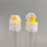 Tubes vides de sous-emballage de miel 100ml 130g bouteille de pressage de miel de sirop en plastique PET transparent avec bouchon supérieur rabattable en silicone