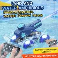 Puissant geste détection 2.4g amphibie cascadeur Rc voiture pistolet à eau étanche Rc course amphibie télécommande voiture bateau