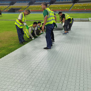 Suelo protector de césped diseño fácil de construcción plástico exterior PP piso entrelazado - Product Image 4