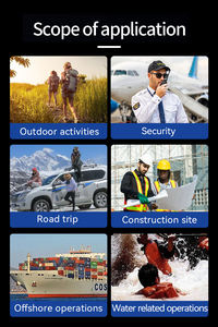 Radio portable UHF puissante 5W avec protection IP54, portée de 0 à 3 km, 16 canaux pour la sécurité et la gestion d'événements - Product Image 4