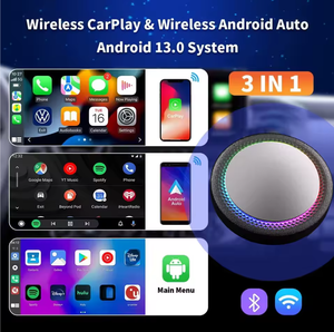 OEM ODM Draagbare Android 13 Draadloze Carplay Ai Box Carplay Adapter voor Universele Auto Bluetooth 5.4 USB Type-A Autoaccessoires - Product Image 5