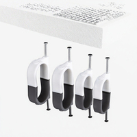 RUNBO Serre-câbles en plastique, fixation murale pour fils électriques, rond, 6 mm