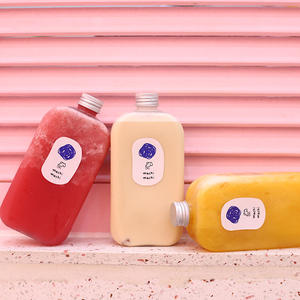 Bouteilles d'eau en plastique PET personnalisées avec logo, 300 ml, 400 ml, 500 ml, pour boissons, jus de fruits, thé au lait, avec bouchon - Product Image 3