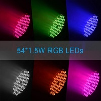 Penjepit besar LPC008S 54x1.5W LED RGB 3 IN 1 lampu Par DJ Club lampu pesta lampu efek panggung disko pencahayaan