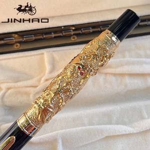 Gullor, китайский дракон, серебряный Бассо-релелиево, авторучка, деловой подарочный набор, роскошная ручка для пишущих чернил с индивидуальным логотипом - Product Image 3