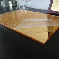 Feuille de miroir en acrylique coulé PMMA personnalisée, réfléchissante, couleur verre, 2 mm-6 mm, pour application d'éclairage, offre de découpe de 50 mm