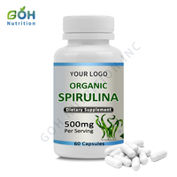 GOH OEM Private Label Spirulina Capsules/Gummies/Tablets Spirulina Capsules