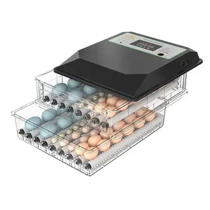 Máquina de incubadora de ovos, máquina automática completa 128 ovos para incubadora galinha pato pássaro