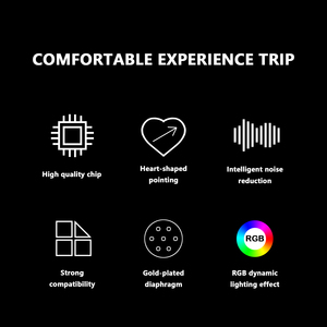 Microfono da gioco RGB GAM-U20 con monitoraggio del ritorno dell'orecchio per il riverbero muto del <span class=keywords><strong>computer</strong></span> con scheda audio integrata - Product Image 6