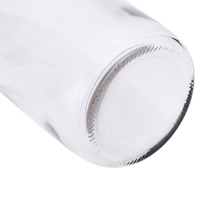 Grande bouteille en verre transparent de 1000 ml pour smoothies, yaourts, lait, jus, sodas et autres boissons, avec bouchon à vis et joint.