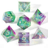 Ensemble de dés personnalisables en gros d'usine adapté aux jeux de rôle Donjons et Dragons DND RPG Edge Dice