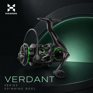 Mulinello da Pesca HASIDA Verdant <span class=keywords><strong>BFS</strong></span> 138G con 5+1 Cuscinetti, Rapporto di Trasmissione 5.2:1, Potenza di Trascinamento 5KG, Rotore in Fibra di Carbonio, Ingranaggi Metallici Robusti - Product Image 1