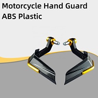 Protège-mains de moto en fibre de carbone de marque BK, en plastique ABS, ajustement universel, modèle H4H1BWQ-024, protection durable, amélioration de la conduite
