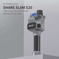 SHARE SLAM S20 LiDAR 3D portable avec caméra 1 pouce 16MP, nuage de points RTK haute précision, OEM, batterie 150 min, métal 35MP, longueur focale 3,5 mm