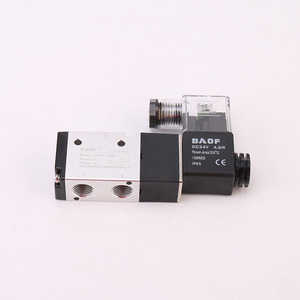 วาล์วโซลินอยด์ Baofeng 3V210-08 แบบควบคุมด้วยลม 24V DC 0-1 Mpa วาล์วควบคุมการเปลี่ยนทิศทาง - Product Image 2
