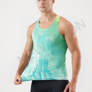 Gilet de sport personnalisé pour homme, respirant, 100 % polyester, imprimé par sublimation, pour marathon, course à pied et exercice - Product Image 6