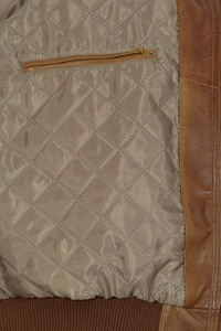 Custom 100% Genuine Rust Tan Nappa Leather <b>Men</b>’s <b>Jacket</b> Rugged Finish YKK Hardware Private Label OEM Utility Street Style - Product Image 5