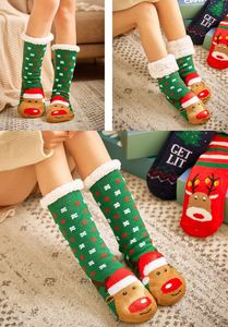 Wholesale Indoor Cute Warm Thick Fleece Lined <b>Socks</b> in Winter Fluffy Christmas <b>Socks</b> for Women - Product Image 6