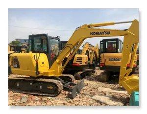 Excavadora PC56, superventas, excavadora usada, KOMATSU, mini Excavadora hidráulica, excavadoras sobre orugas de 5 toneladas con precio bajo para la venta