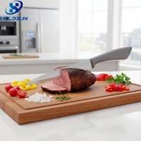 Couteau à découper le poulet, le steak et le brisket, en acier inoxydable de qualité alimentaire, ultra-affûté, 8 pouces, avec manche ergonomique, logo personnalisé, professionnel