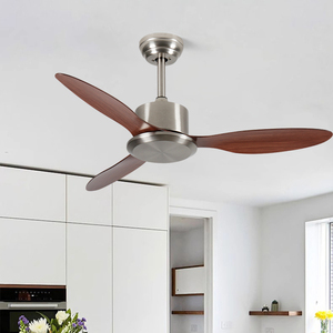 พัดลมเพดานอัจฉริยะขนาด52นิ้ว ODM ใบพัด ABS รีโมทคอนโทรล3สปีดห้องรับประทานอาหารห้องครัว - Product Image 4