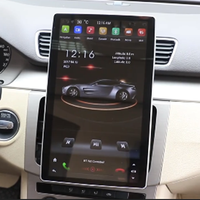 Système GPS multimédia universel pour voiture, Radio Android 2din avec grand écran rotatif de 12.8 pouces