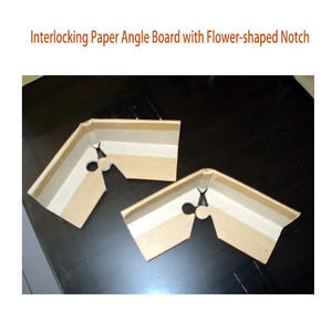 맞춤형 캐비닛 프레임 골판지 지지대 종이 모서리 보호대 분해 가능한 갈색/흰색 배송 포장재 보호재 - Product Image 5