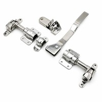 1 Zoll Edelstahl Kühltransporter-Türschloss-Set für 32mm Rohr-Kammschloss-Baugruppe Schlüsselverschluss 304 Hochbelastbar