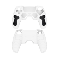 Étui de protection complet en silicone ergonomique bicolore, confortable et antichoc, avec une meilleure stabilité de préhension pour PS5